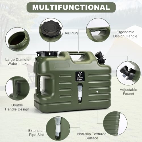 5 Gallon Water Jug with Spigot, Leak-Proof Portable - Image 5