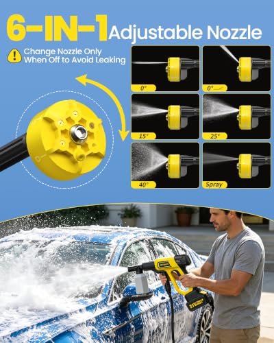 Cordless Pressure Washer Battery Powered, Handheld Cordless Power - Image 5