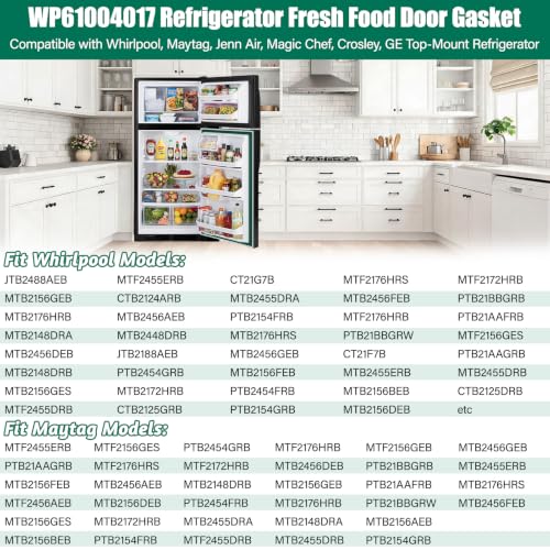 UPGRADED WP61004017 Refrigerator Fresh Food Door Gasket | Home Repair - Image 4