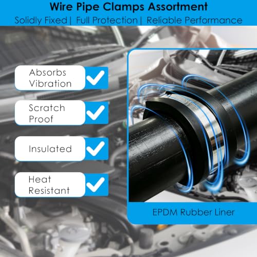 200 Pcs Stainless Steel Cable Clamp, 16 Sizes No Damage | Hand Tools - Image 4