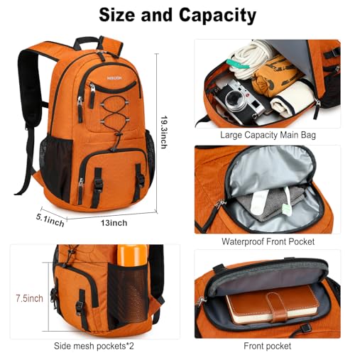 Nerlion Lightweight Foldable 35L Hiking Backpack Travel - Image 4
