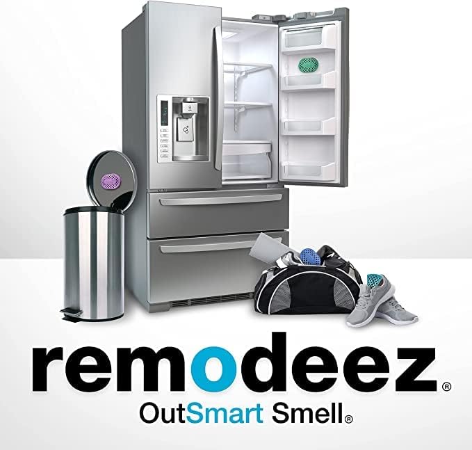 remodeez Refrigerator Deodorizer and Odor Eliminator, Activated Charcoal Bags, Charcoal Air Purifiers, Odor & Moisture Absorber (2pack)