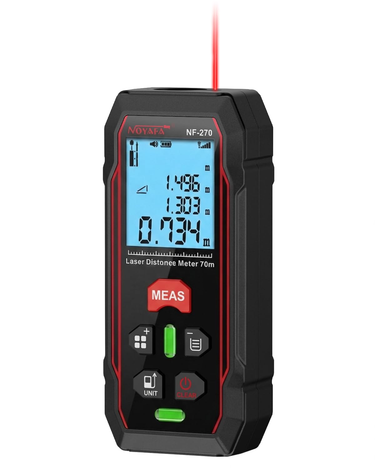 NOYAFA 230Ft Laser Measuring Tool, Digital Laser Tape Measure - Image 1