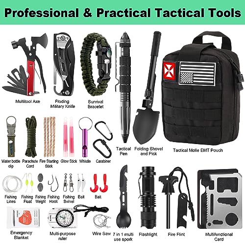 Survival Kit 256 in 1, First Aid Kit Survival Gear Tools - Image 4