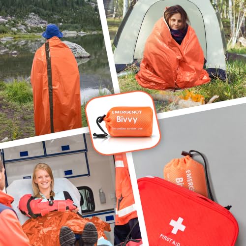 Deecam Emergency Sleeping Bags, Survival Mylar Thermal Bivy Sack - Image 4
