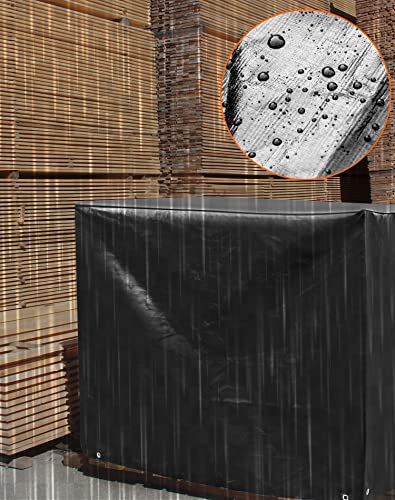 QWORK Pallet Cover, 2 Pack Heavy Duty Outdoor PE Waterproof - Image 3