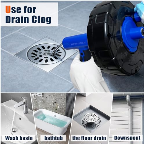 33-Feet Drain Snake Auger Kit, Plumbing snake - Image 4