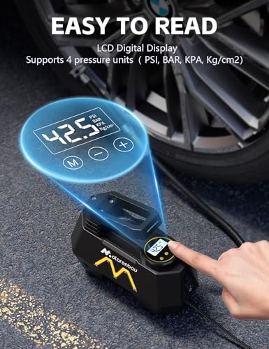 Tire Inflator Portable Air Compressor, Air Pump for Car Tires - Image 5