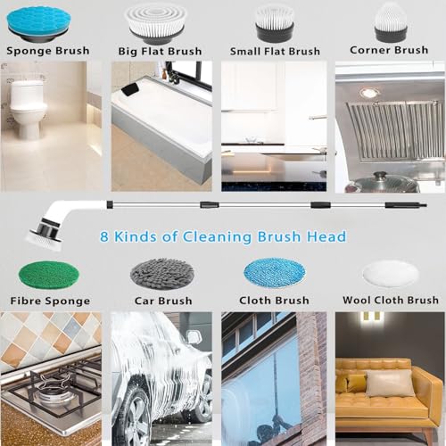 Electric Spin Scrubber Scrub Brush, Rechargeable Cleaning - Image 4