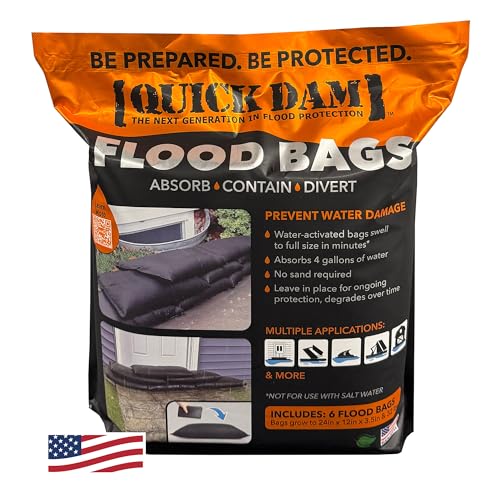Quick Dam 12" x 24" Water Activated Flood Bags, 6-Pack - Image 5