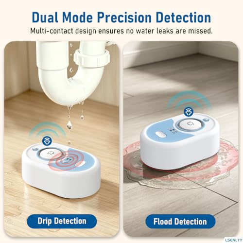 LSENTLY Water Leak Detector Alarm 3 Pack, Water Sensor - Image 6