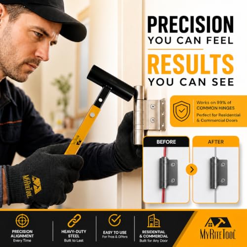 Door Hinge Adjustment Tool Kit. 4-in-1 Precision Hinge Gap - Image 7