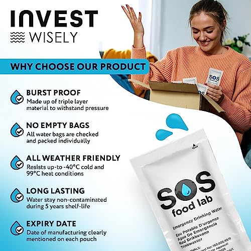 S.O.S Emergency Drinking Water – 62 Packets (4.22 oz Each) - Image 4