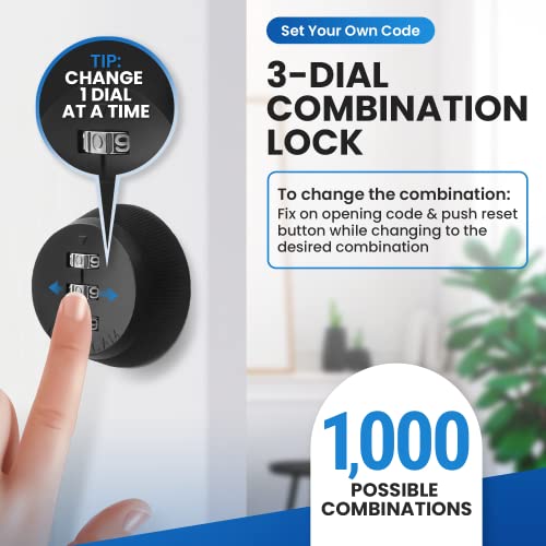 Combi-Cam Combinated Lock 7850R - Large Black Cam Lock | - Image 5