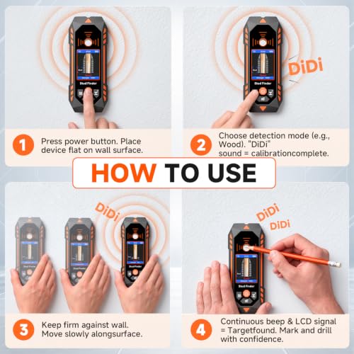 NOYAFA Stud Finder Wall Scanner,Wall Detector | Home Repair - Image 4