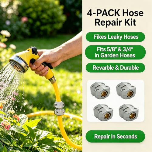 5/8" 3/4" Hose Mender kit Aluminum & Brass Heavy Duty Hose - Image 7