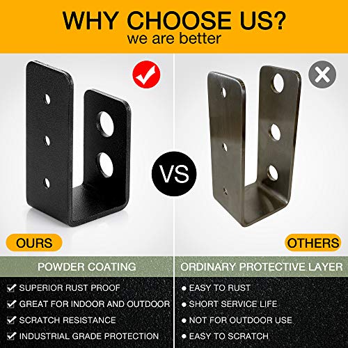 2x4 (1.5x3.5 inch) Door Barricade Brackets (2 pcs) | Drop - Image 4