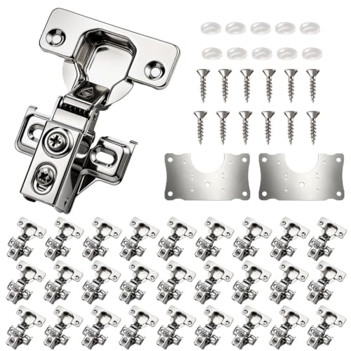 Cabinet Hinges - 40 Pack Soft Close Cabinet Hinges | Home Repair - Image 2