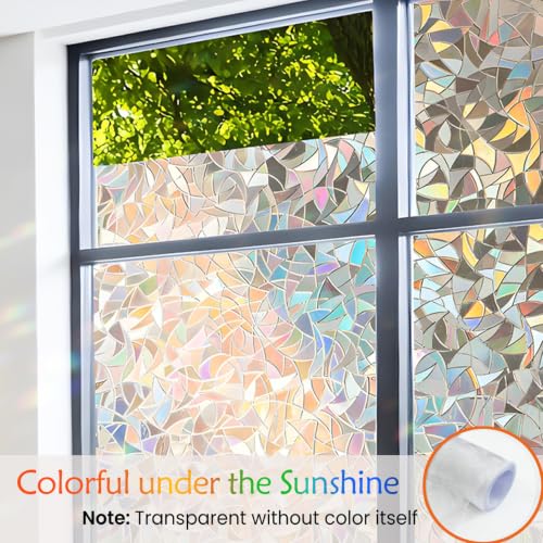 Window Privacy Film Window Coloring Rainbow Film - Image 3