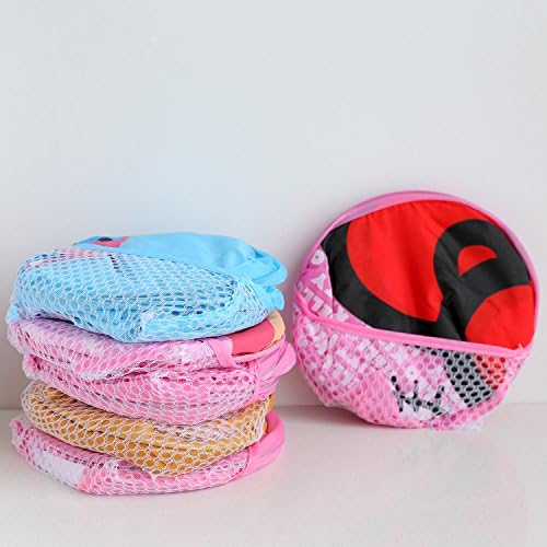 Cute Foldable Laundry Toys Tidy Clothes Socks Basket Storage Bag (Pink Rabbit)