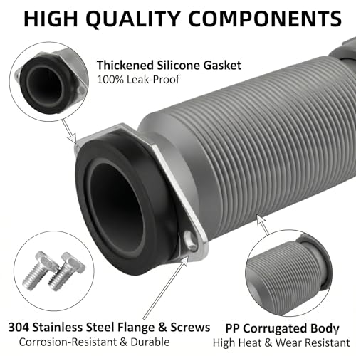 Flexible Garbage Disposal Drain Tube Kit, 1-1/2-Inch Corrugated - Image 4