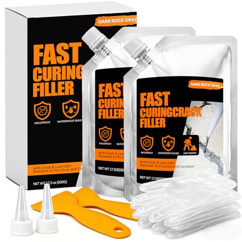 Concrete Crack Filler 2 PACK, Self-Leveling Cement Crack Repair - Image 2