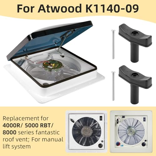 2 Pack Roof Vent Lift Arm Knob K1140-09 Compatible with Manual - Image 4