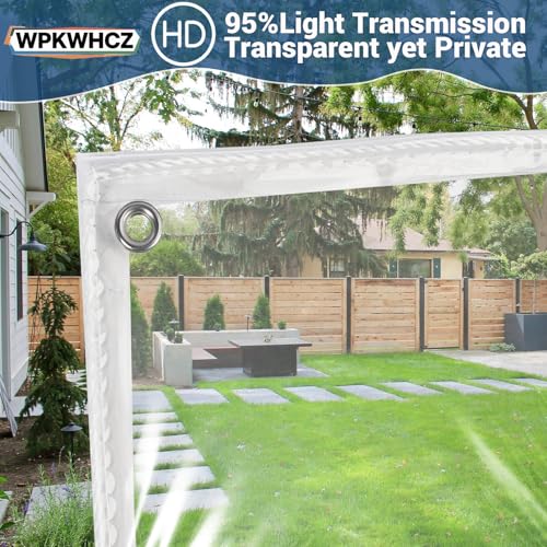 Clear Tarps Heavy Duty Waterproof 5x7 FT, 14Mil Thickened Vinyl - Image 4