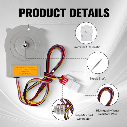 Replacement Refrigerator Evaporator Fan Motor Assembly - Image 3