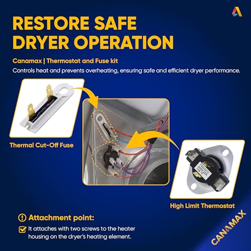279769 Dryer Thermal Cut-Off Kit 3387134 Thermostat - Image 5