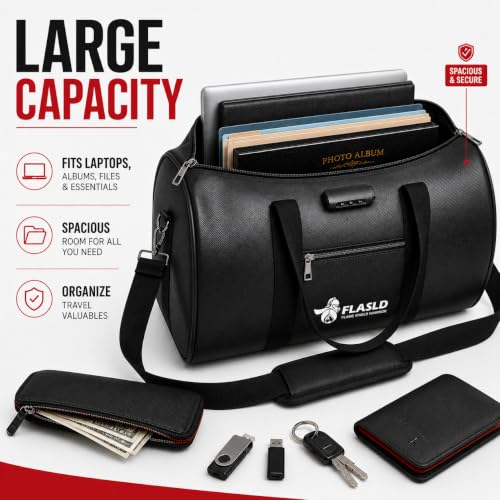 FLASLD Fire Resistant Document Bag with Lock, 18 x 10 x - Image 7