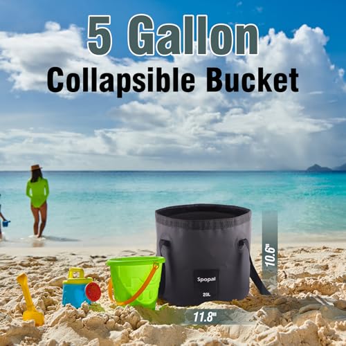 Collapsible Bucket with Handle 20L, Waterproof - Image 4