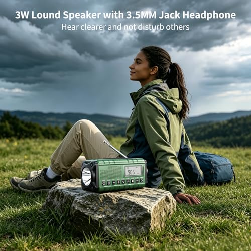 10000mAh/37000mWh Emergency Radio-Weather Radio Portable - Image 7
