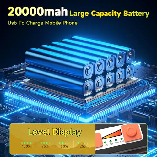 200W 20000LM Solar LED Work Light, 20000mAh Rechargeable - Image 5