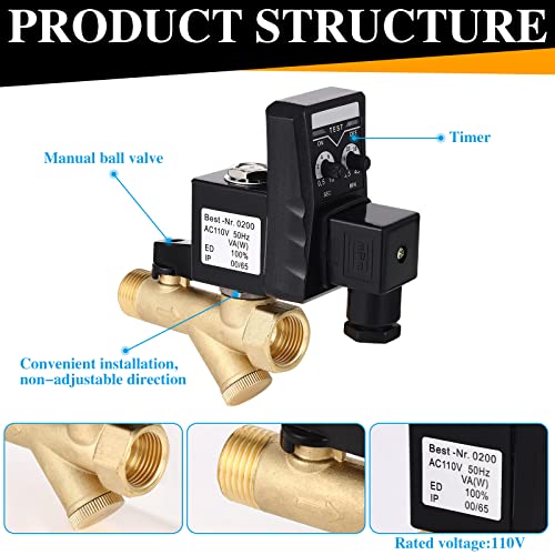 Air Compressor Automatic Drain Valve Electronic and Tank Drain - Image 6