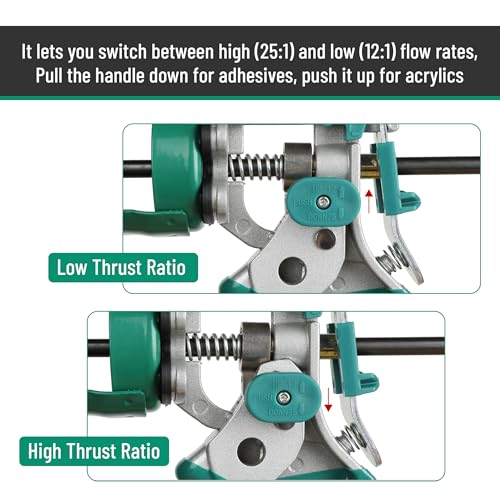 Bates- Caulking Gun with Adjustable Thrust Ratio, 12:1 & - Image 4
