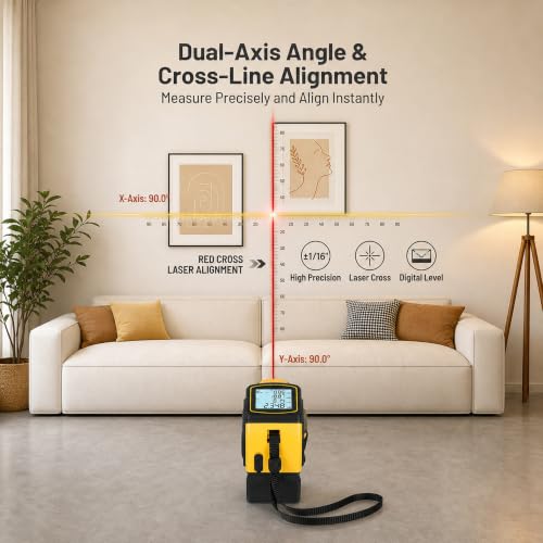 4-in-1 Laser Distance Meter, 328FT Laser Tape Measure & 16FT - Image 6