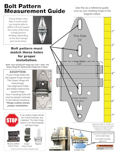 Garage Door Hinge - Energy Saving, 4 Panel Doors 12' Wide & Over - Image 6