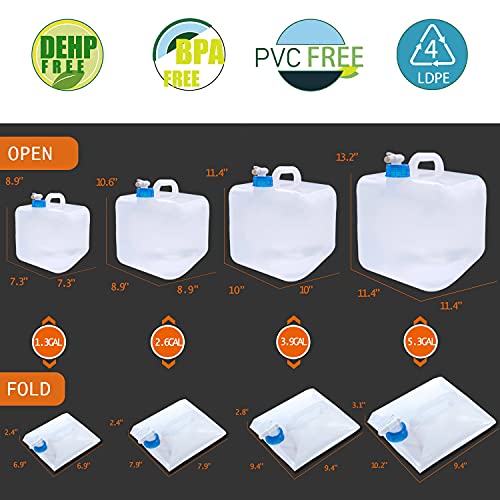 Collapsible Water Container with Spigot, Camping Water - Image 4