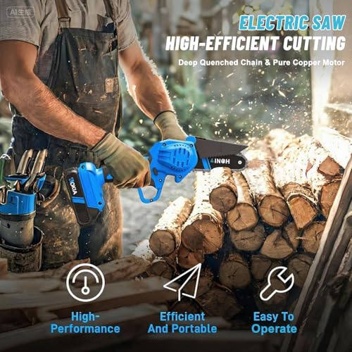Mini Chainsaw, 20V Cordless 4 Inch - Image 6