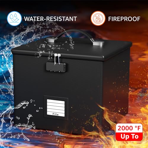 Fire Proof File Box for Documents - Portable Fireproof - Image 4