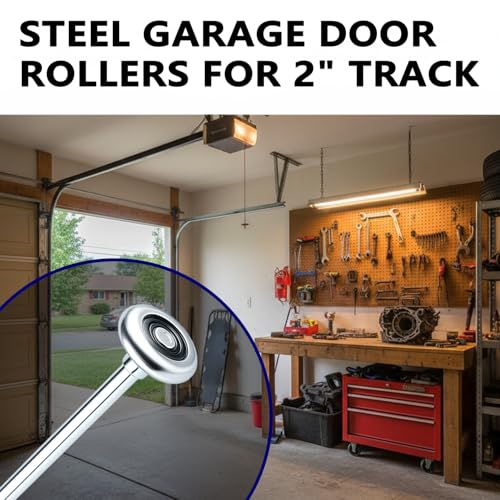 10-Pack 9" Long Stem Steel Garage Door Rollers - Commercial Grade - Image 5