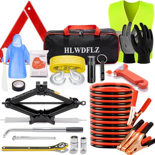 Roadside Emergency Kit with Scissor Jack for Car Safety Kit - Image 2