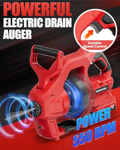20V Cordless Electric Drain Snake - Image 6