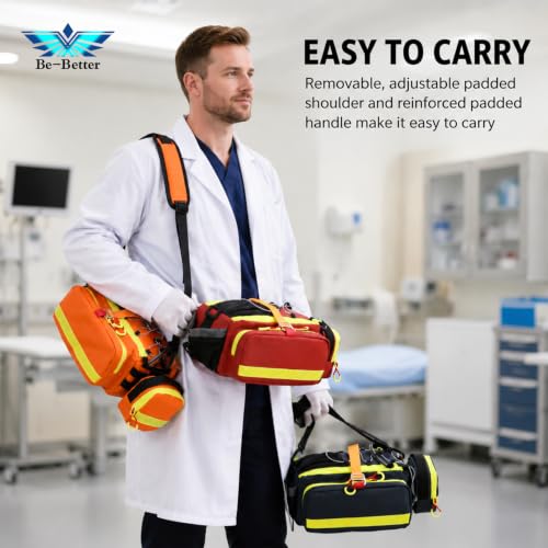 Emergency Medical Bag Empty First Aid Bag EMT Trauma Waist Pack - Image 7