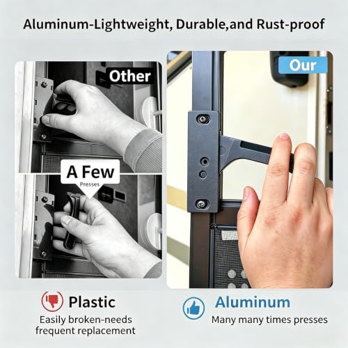 Aluminum RV Screen Door Latch – Right-Hand Handle Replcement Kit - Image 4