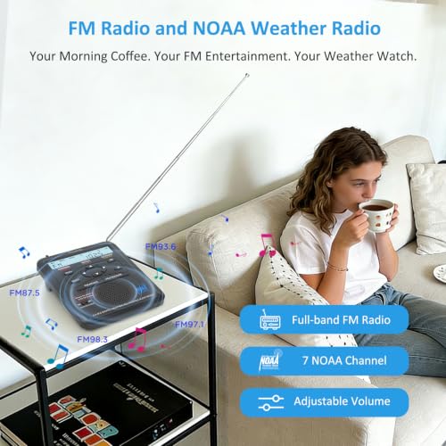 DreamSky Weather Radio NOAA Alert with Battery Backup & FM Radio - Image 7