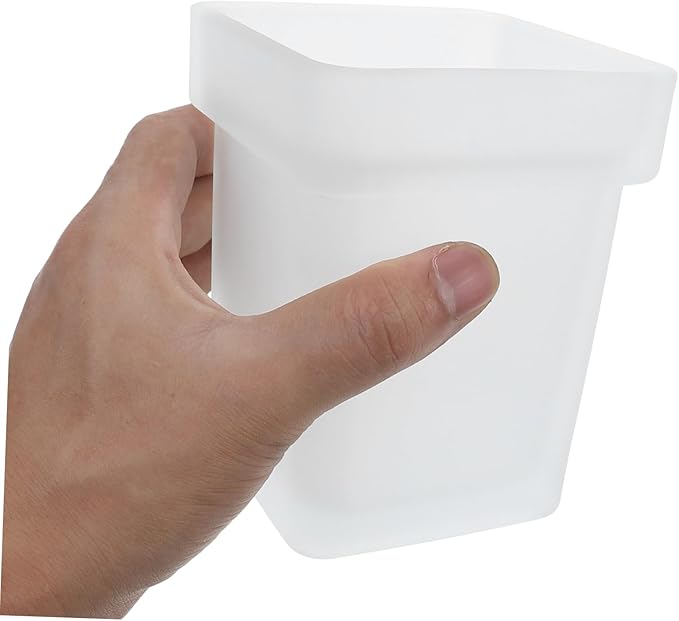 Unomor Heavy Duty Toilet Brush Holder Ceramic Bowl Brush Cup Slip Design for Easy Storage Cleaning