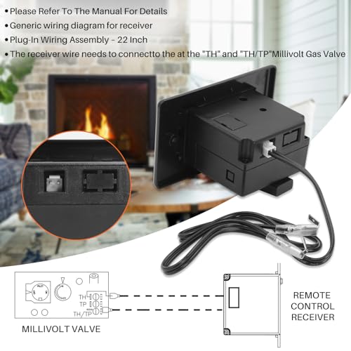 Gas Fireplace Remote Control Kit for Standard Millivolt Valve - Image 6