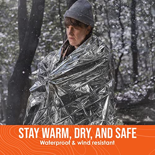 Mylar Emergency Blankets, Survival Space Blanket Kit, 12-Pack - Image 4